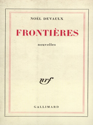 cover image of Frontières